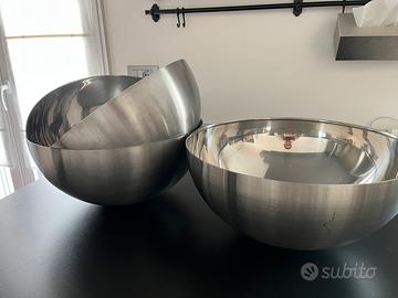Ciotole acciaio Ikea Blanda Blank