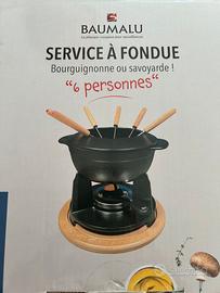 Servizio di fonduta completo di piatti