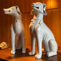 Sculture cani ceramica
