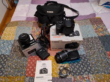 Canon EOS1300D + borsa + obbiettivo 