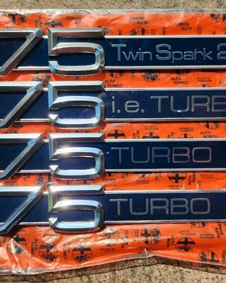 SIGLA PER ALFA 75 TURBO EVOLUZIONE, 2.0 TWIN SPARK