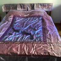 Copriletto matrimoniale indiano con 4 federe