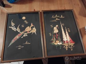 coppia quadri anni 80