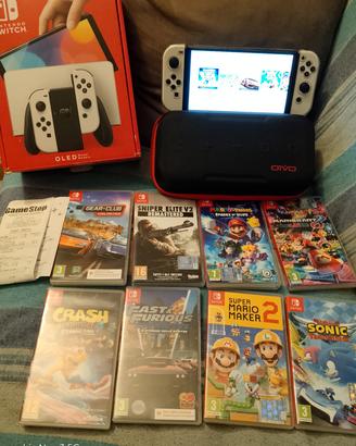 Nintendo switch OLED bianca