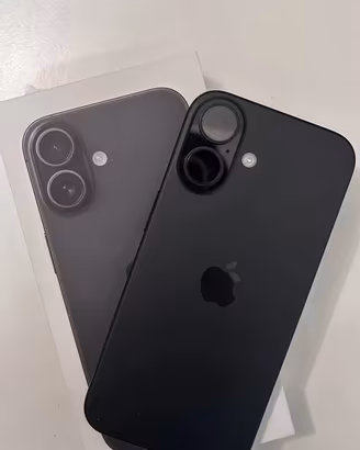 Iphone 16 da 128gb nero con vetrino e cover
