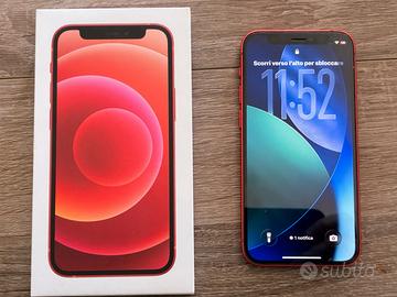 iPhone 12 mini 128GB RED + 8 cover + pellicola – o