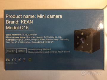 Mini Camera KEAN Q15 4K WiFi - NUOVA + Micro SD