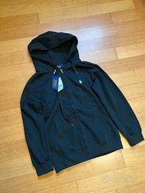 Felpa Polo Ralph Laurent nera con zip