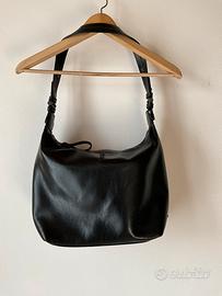 Borsa vintage in pelle nera