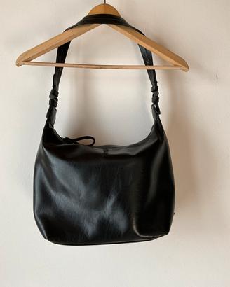 Borsa vintage in pelle nera