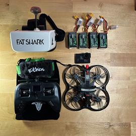 Drone Fpv + Kit pronto al volo + gopro naked