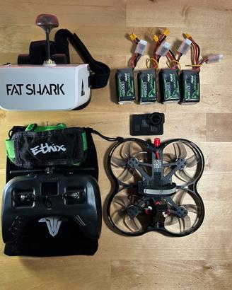 Drone Fpv + Kit pronto al volo + gopro naked