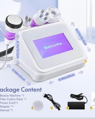 Macchinario per cavotazione e radiofrequenza