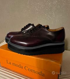 Scarpe donna in pelle stringate 35