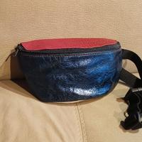 marsupio multicolore vera pelle 