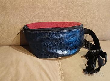 marsupio multicolore vera pelle 