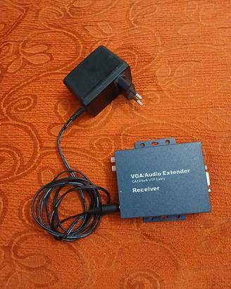 Ricevitore VGA/ audio extender su cavo CAT5