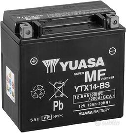 **Yuasa YTX14-BS Batteria Moto 12V 12Ah Senza Manu