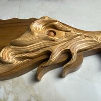 tagliere vintage in legno massello.