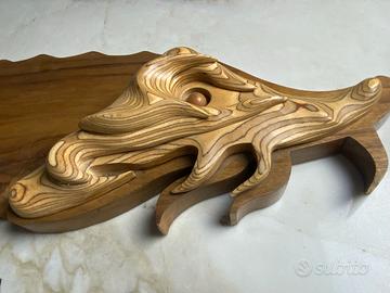 tagliere vintage in legno massello.