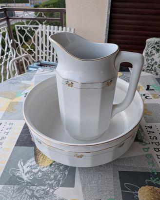 Catino con brocca Laveno ceramiche