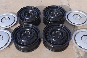 cerchi  acciaio 15” originali mercedes 190/200