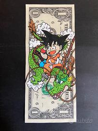 Banconota da 1 dollaro dipinta a mano