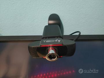 📷 Webcam Techly Full HD 1080p con Microfono