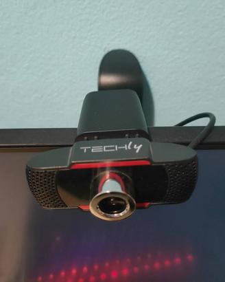 📷 Webcam Techly Full HD 1080p con Microfono