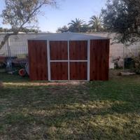 Box prefabbricato in acciaio 360x430cm fin legno