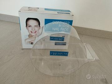 dispenser porta nail pads nuovo 