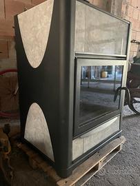 Termostufa a legna 34kw laminox idro