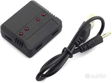 Caricabatterie USB Universale 1 a 4 per Batterie