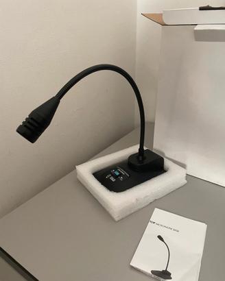Base microfonica da tavolo con pulsante VIVALDI
