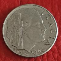 Moneta 20 cent del 1942, Vittorio Emanuele III