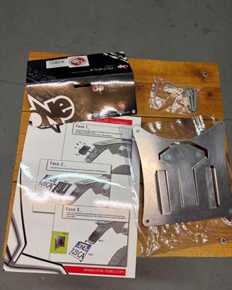 Portatarga One clic-clac da enduro sfilabile