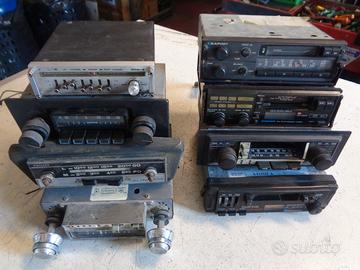 LOTTO DI 24 RADIO - AUTORADIO PER AUTO D'EPOCA