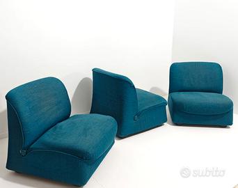 3 poltrone Afra & Tobia Scarpa per Cassina