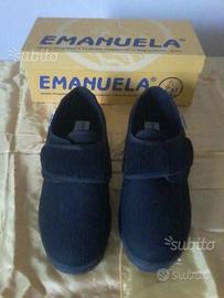 Pantofole antiscivolo con apertura a strappo n.38