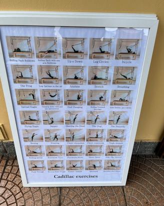 POSTER PILATES CON CORNICE