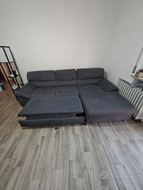 Divano letto angolare con classe longue