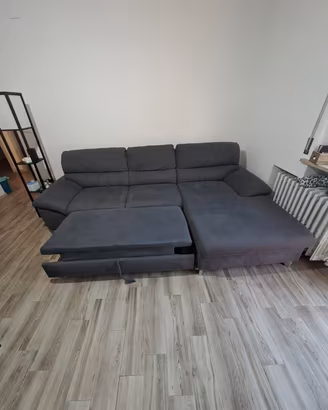 Divano letto angolare con classe longue