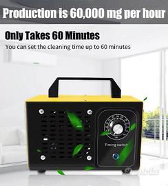 Generatore ozono purificatore D'aria  60000mlg 