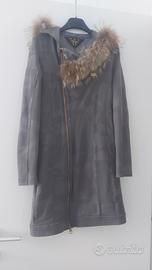 Abito giacca Met Unique con profilo in pelliccia