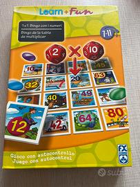 Bingo con i numeri gioco Learn +Fun