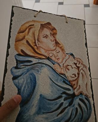 Quadro religioso in marmo 