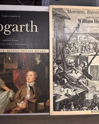 William Hogarth pittore due libri d'arte 