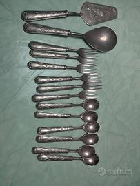 Set posate placcate in argento 