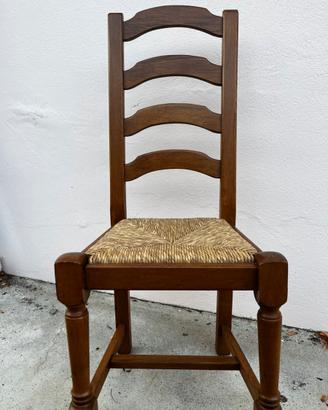 Set 6 sedie in legno