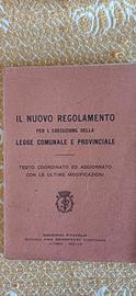 Libro Storico 1931 Legge Comunale e Provinciale - 